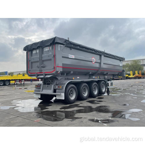  4 axles 4 Axles Tipper Rear Dump Semi Trailer Manufactory